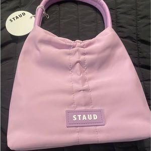 NWT Lavender STAUD Felix Nylon Shoulder Bag